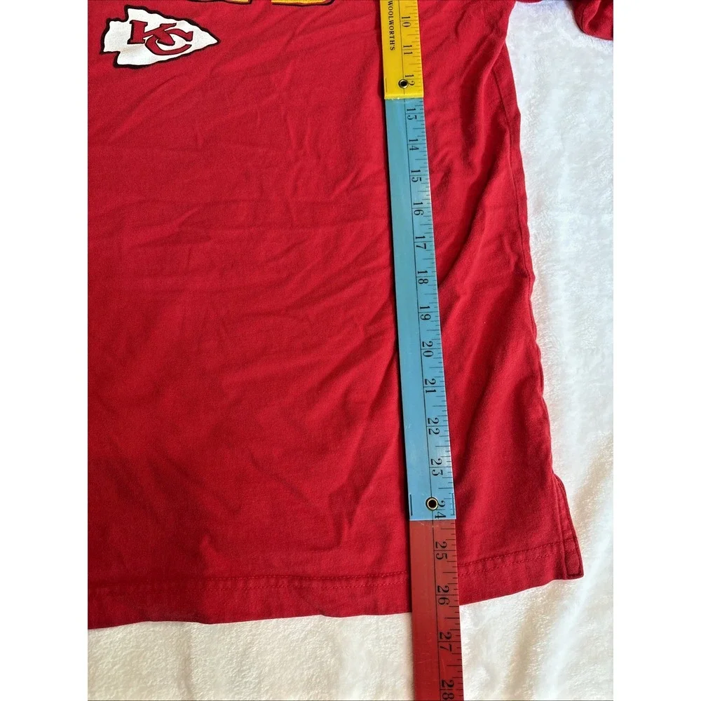 Kansas City Chiefs Shirt Mens M White NFL Football Long Sleeve Team Apparel Vtg